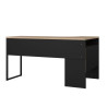 Bureau d'angle moderne chêne/noir Alkor