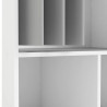 Armoire dressing contemporaine 105 cm blanche Optimal
