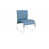 Fauteuil design en tissu bleu (lot de 2) Docker