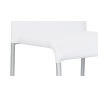 Chaise design métal & tissu blanc (lot de 6) Krissy