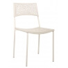 Chaise design métal & PVC coloris blanc (lot de 6) Simply
