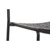Chaise design métal & PVC coloris noir (lot de 6) Simply