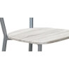 Ensemble table & 4 chaises contemporain bois & métal Pithivier