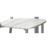 Ensemble table & 4 chaises contemporain bois & métal Nancy