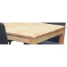 Ensemble table et 4 chaises contemporain naturel/orange Nyro