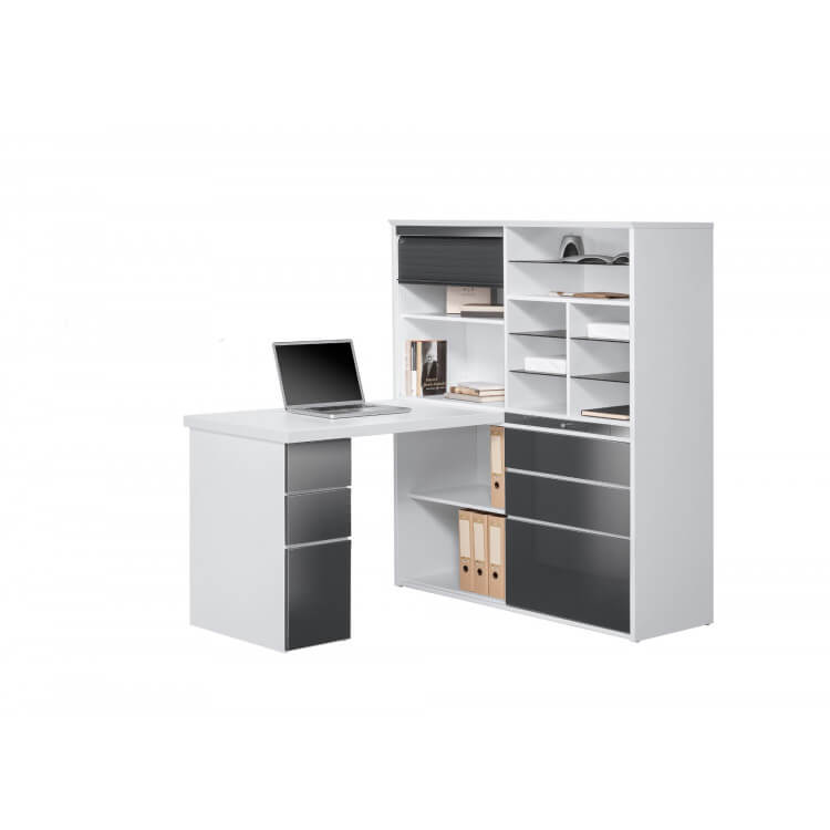 Bureau Blanc Avec Rangement Venus Et Judes