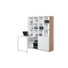 Bureau contemporain avec rangement chêne sonoma/blanc Rosaline