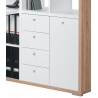 Bureau contemporain avec rangement chêne sonoma/blanc Rosaline