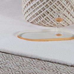 Tapis rectangle extra doux polyester uni Serena