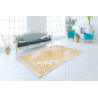 Tapis baroque brillant beige intérieur avec effet 3D Beaumont