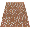 Tapis scandinave à courtes mèches graphique Huppe