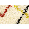 Tapis scandinave shaggy géométrique crème Novak