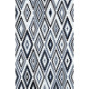 Tapis ethnique noir et blanc pour salle à manger Fresh Kelim