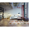 Tapis rectangulaire pour chambre multicolore Medina