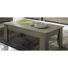 Table basse contemporaine rectangulaire chêne truffe Indra
