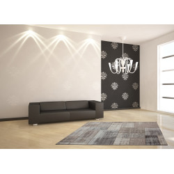 Tapis plat patchwork en coton et polyester Mirage