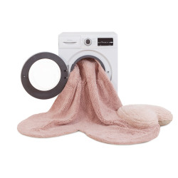 Tapis Lorena Canals rose lavable en machine Puffy Love