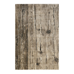 Tapis effet planche de bois brun Woody Wecon Home