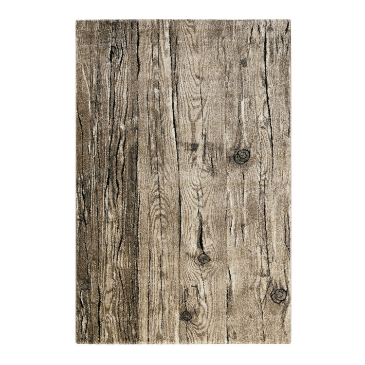 Tapis effet planche de bois brun Woody Wecon Home