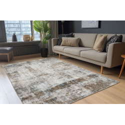 Tapis taupe abstrait design Plia
