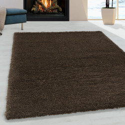 Tapis shaggy moelleux uni rectangle Cloudy