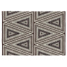Tapis géométrique design plat Vivabita noir et gris Orvar