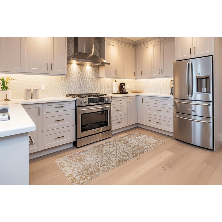 Tapis antidérapant de cuisine rectangle Medaillon
