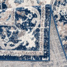 Tapis rayé gris pour salon vintage rectangle Oriolo