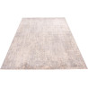 Tapis rectangle rayé à courtes mèches moderne Inirida