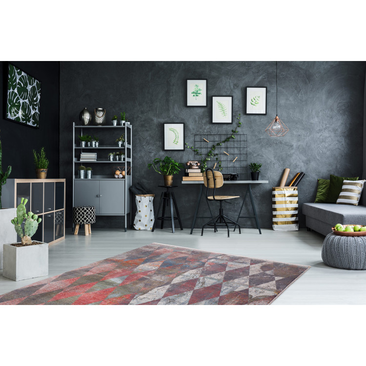 Tapis scandinave tissé polyester Rubico