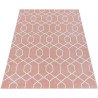 Tapis scandinave à courtes mèches graphique Huppe