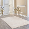 Tapis effet 3D contemporain beige intérieur brillant Binche