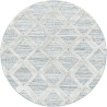 Tapis scandinave à courtes mèches rond Sisu