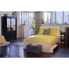 Lot de 2 tiroirs pour lit 90x190 et 140x190 noir mat Best