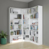 Bibliothèque contemporaine blanche H 199 cm Mayence