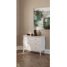 Commode style campagne blanche Barocco