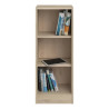 Bibliothèque contemporaine chêne clair H 104 cm Mayence