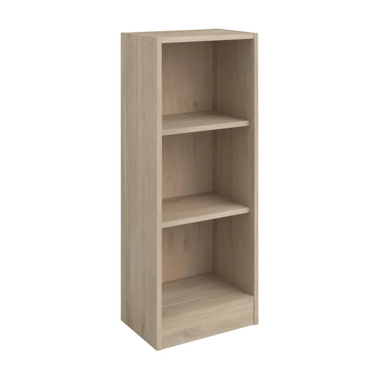 Bibliothèque contemporaine chêne clair H 104 cm Mayence