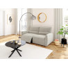 Table basse moderne ronde noire Ava