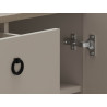 Commode moderne 120 cm gris cachemire Lucenza
