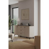 Buffet/bahut moderne 150 cm gris cachemire Lucenza