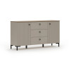 Buffet/bahut moderne 150 cm gris cachemire Lucenza