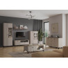 Buffet/bahut moderne 150 cm gris cachemire Lucenza