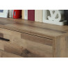 Commode moderne 4 tiroirs chêne/gris Ricciano