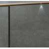 Armoire moderne 231 cm chêne/gris Ricciano