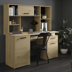 Réhausse de bureau contemporain chêne artisan MInister