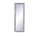 Miroir rectangulaire contemporain blanc/argent Plava