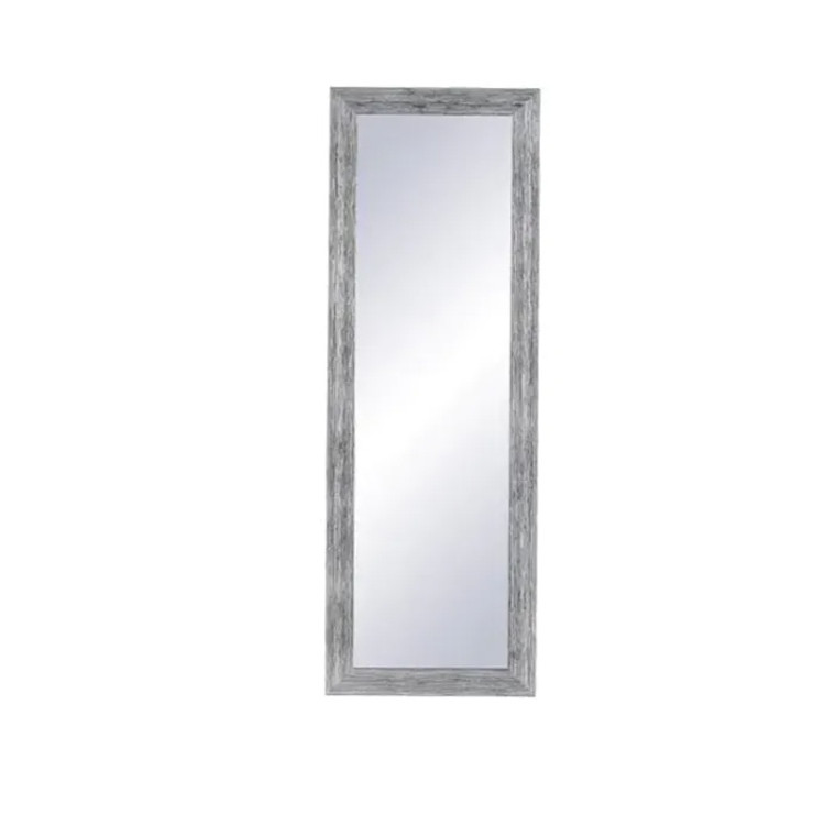 Miroir rectangulaire contemporain blanc/argent Plava