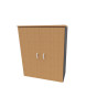 Armoire de bureau portes battantes H 120 cm Opaline