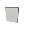 Armoire de bureau portes battantes H 120 cm Opaline